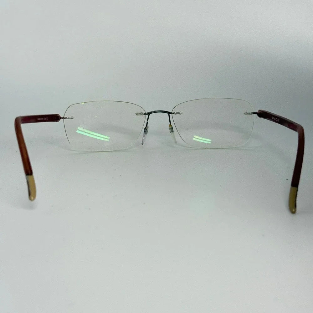 Silhouette 5379‎ 40 6055 Rimless Eyeglasses Frames Brown Austria 19 135 22521